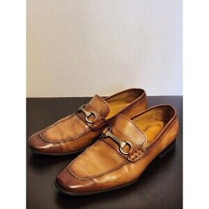 Magnanni Rafa II 18456 Men's Leather Loafer Dress Shoes Cognac Sz10 EU43